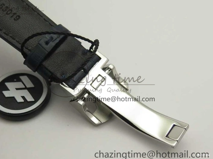 MIROTIME 0521 Affordable Portuguese Real PR Real Annual Calendar IW5035 ZF 1:1 Best Edition White Dial Blue Markers on Blue Leather Strap A 7143